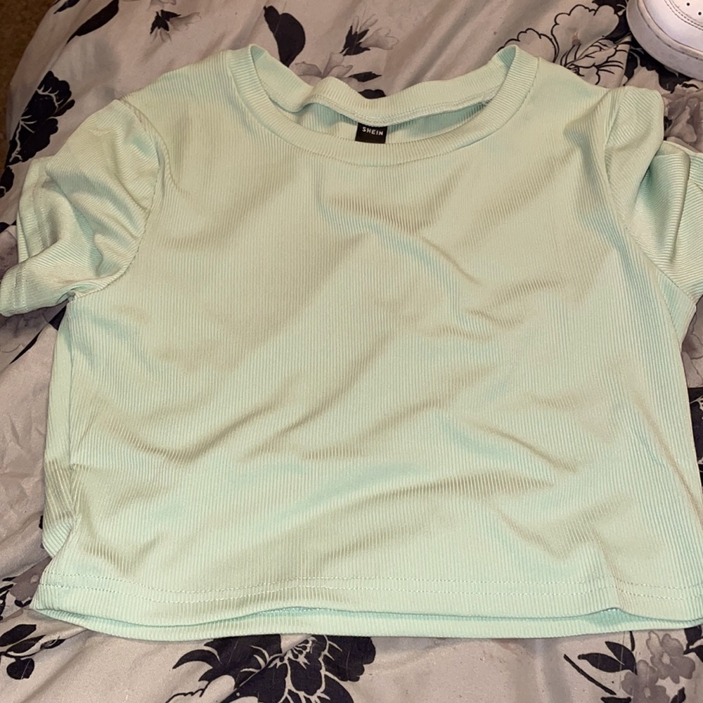 Mint green shirt